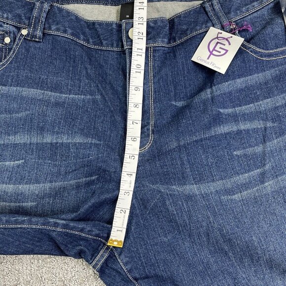 Lane Bryant Jeans Womens 26 Slim Boot Cut Genius Fit Dark Wash Stretch - Picture 11 of 16